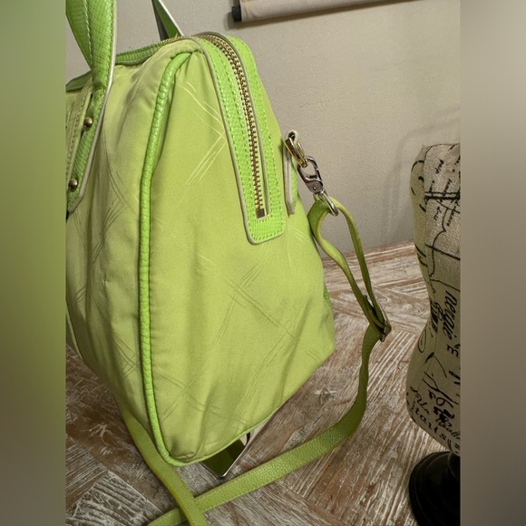 Vera Bradley Lime Green poly satchel crossbody purse Bundle with Vera Blouse - Picture 6 of 14